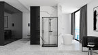 Sprchový kout REA PUNTO - černý 80x100 Se sprchovou vaničkou Savoy black 6