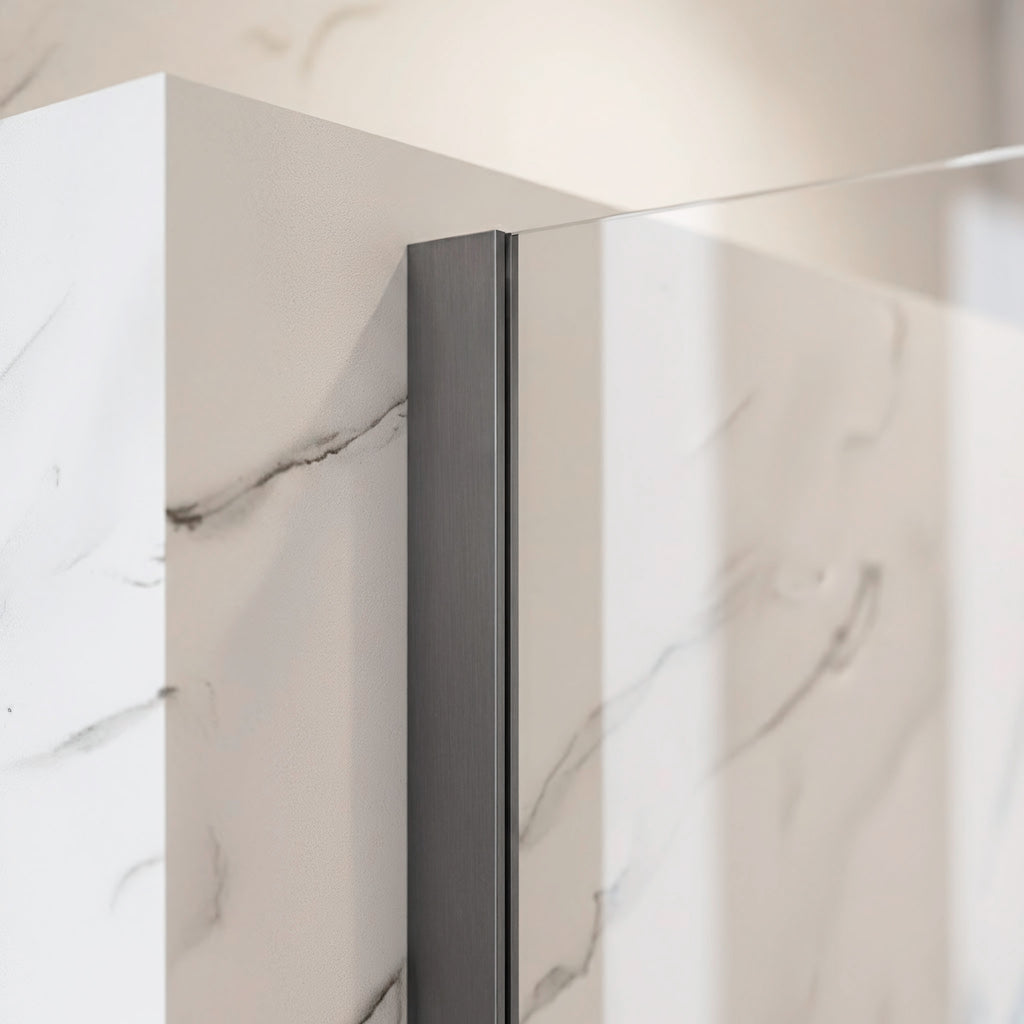 Sprchová zástěna Rea Flexi Transparent / Titan 70  6