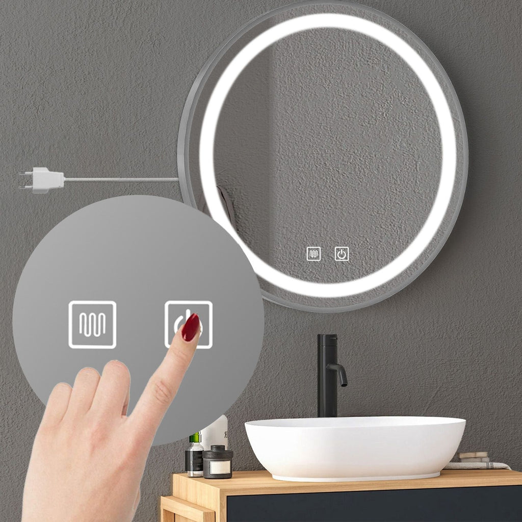 Zrcadlo LED 50cm MMJ BRUSH SILVER  5