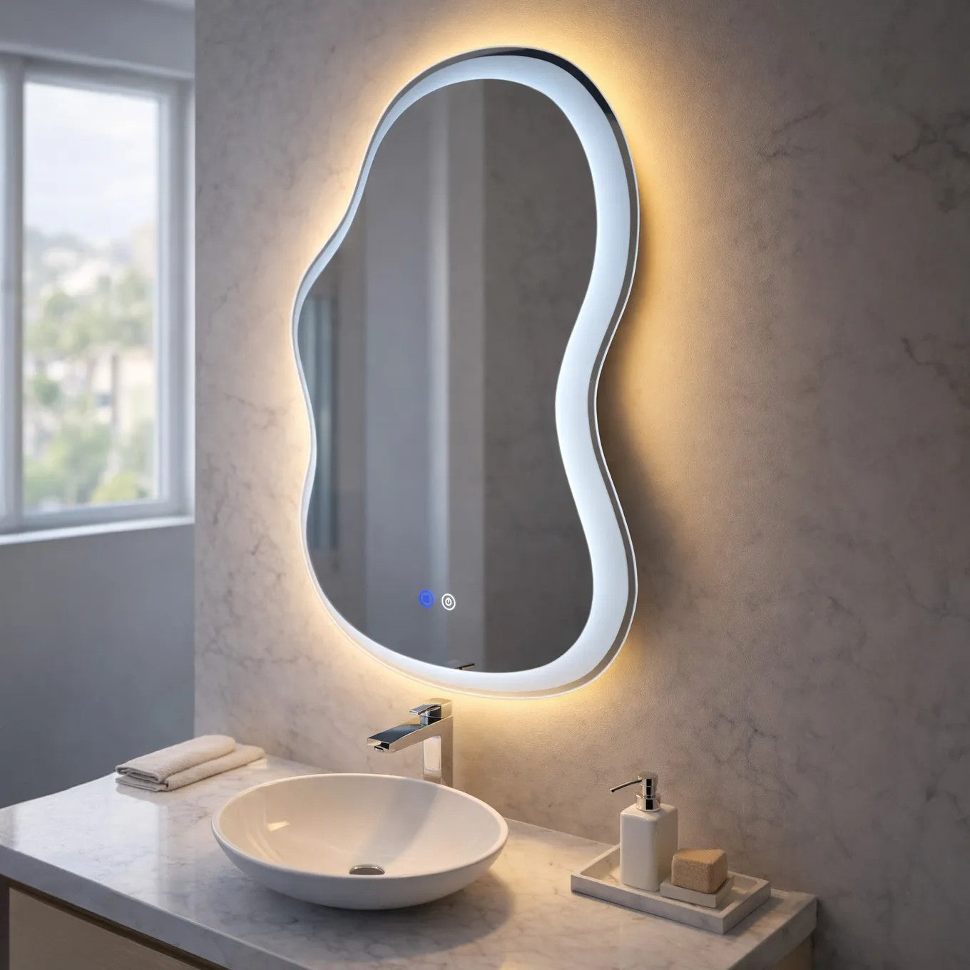 Zrcadlo LED UNO DOUBLE 80x55 cm  9