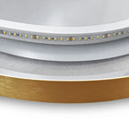 Zrcadlo LED OVL 50x100cm Brush Gold  9