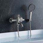 Vanová baterie Rea Lungo Stripe Brush Nickel  9