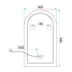 Zrcadlo LED 90x60cm TOP-1  9
