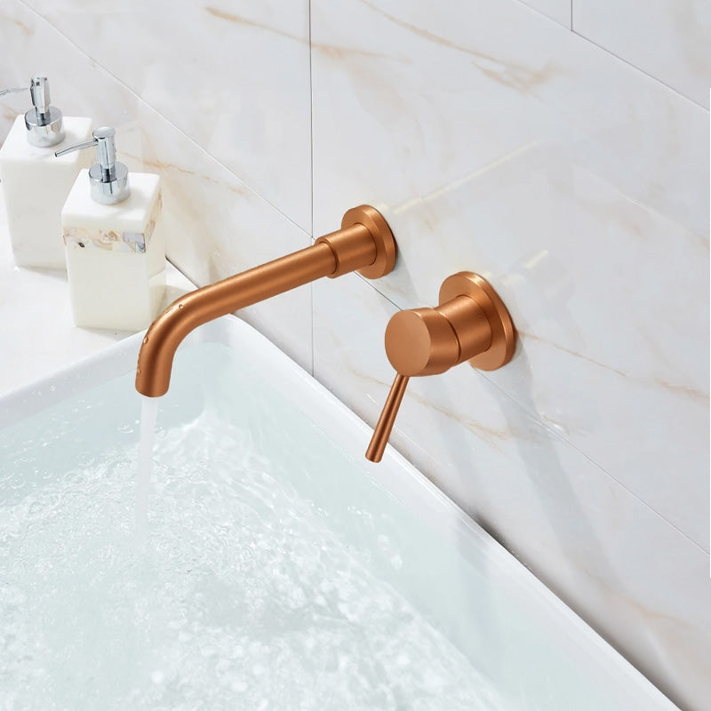 Podomítková umyvadlová baterie REA LUNGO Long Copper Brush + BOX  5