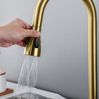 Kuchyňská baterie REA CONOR BRUSH GOLD  4