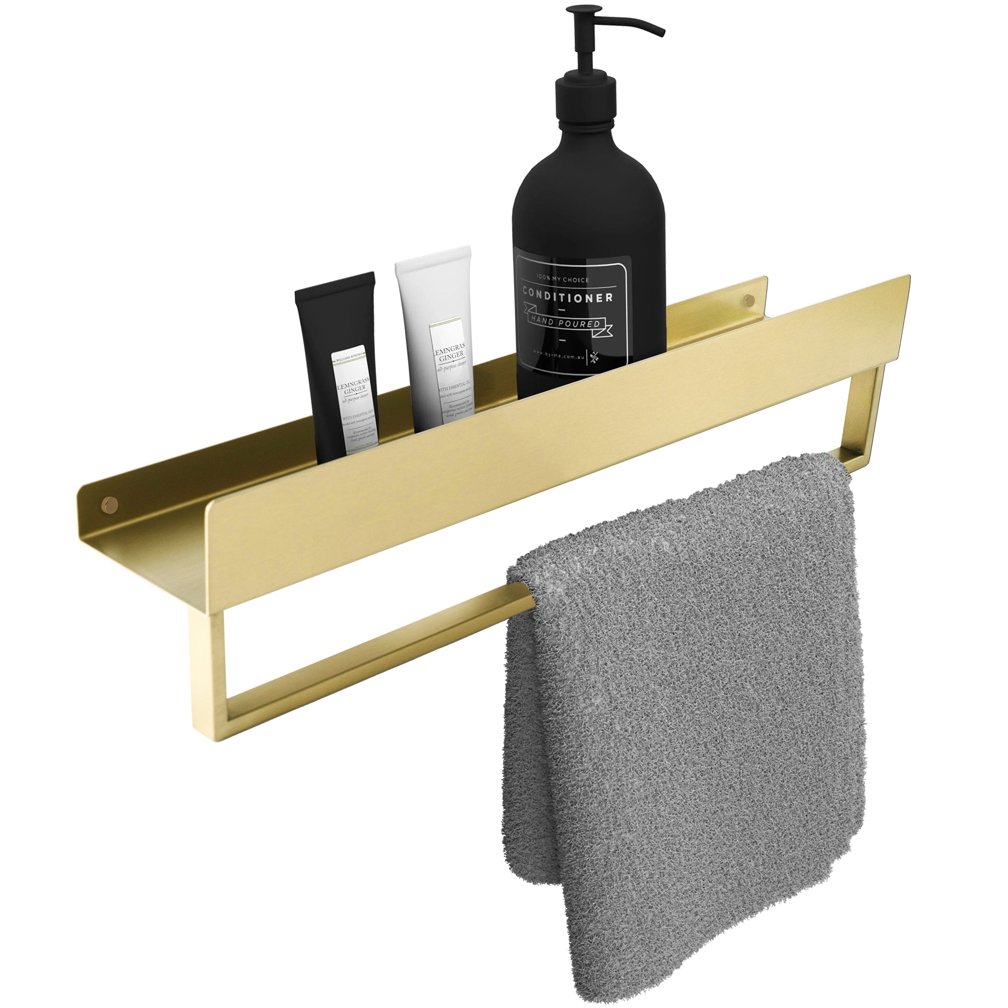 Police do koupelny SF01 45cm gold brush  1