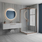 Sprchový kout REA City 80x100 Brush Copper Se sprchovou vaničkou Savoy 8