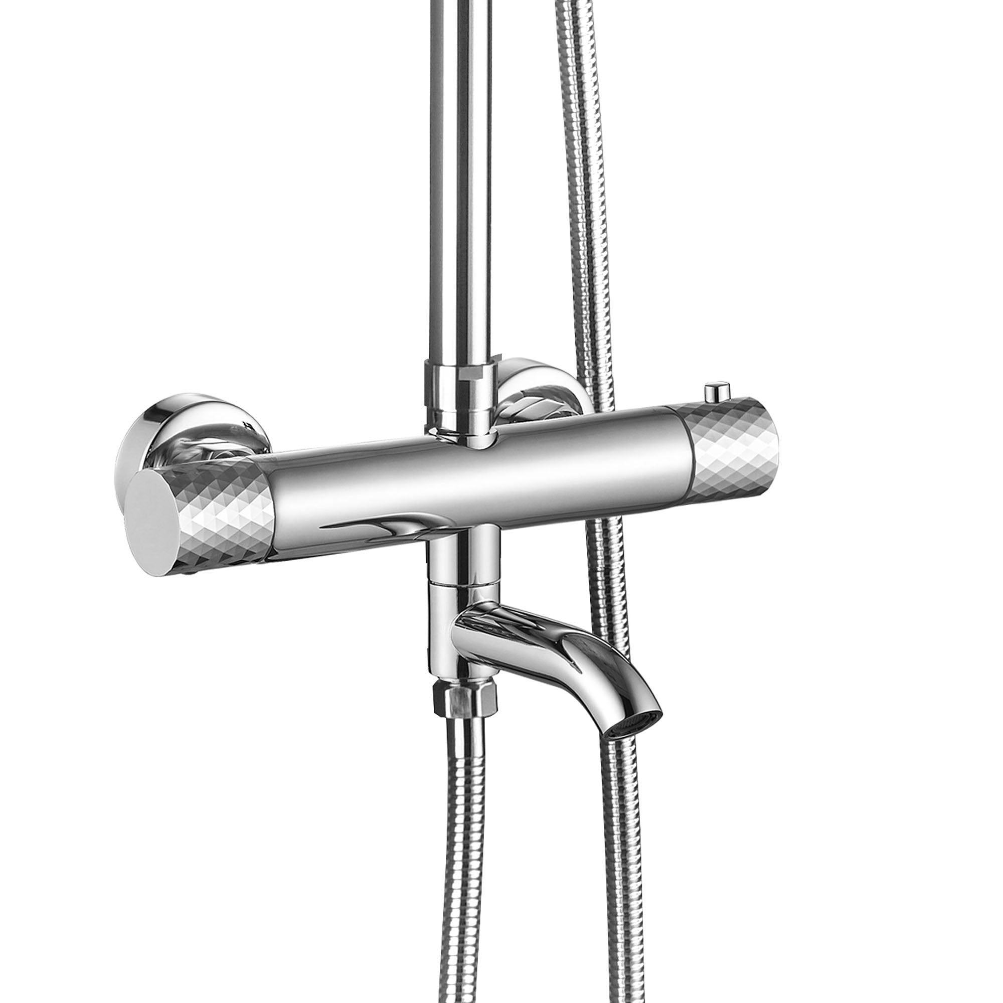 Sprchová sada s termostatem REA LUNGO Diamond - Chrome  2