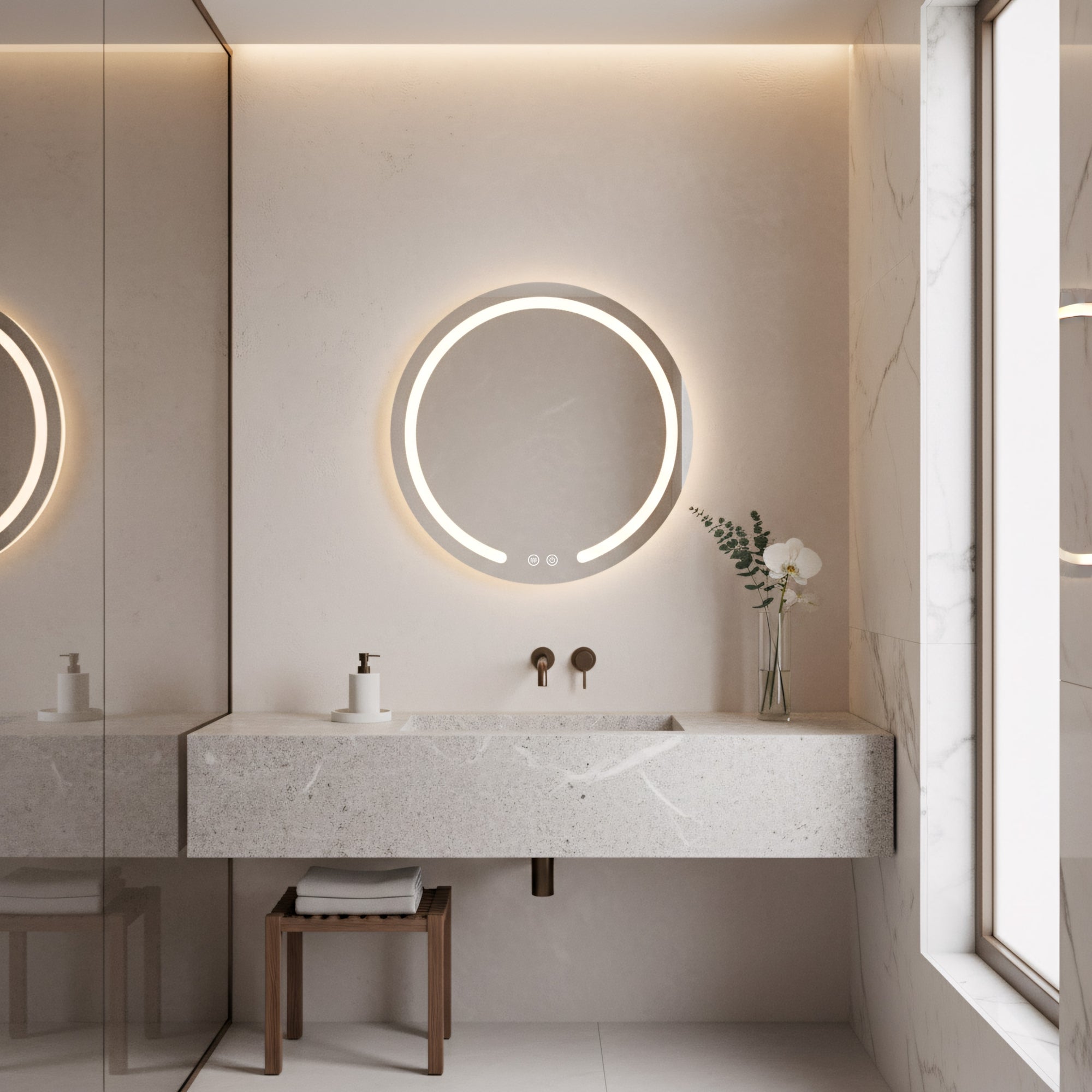 Zrcadlo LED 60cm Modern  7