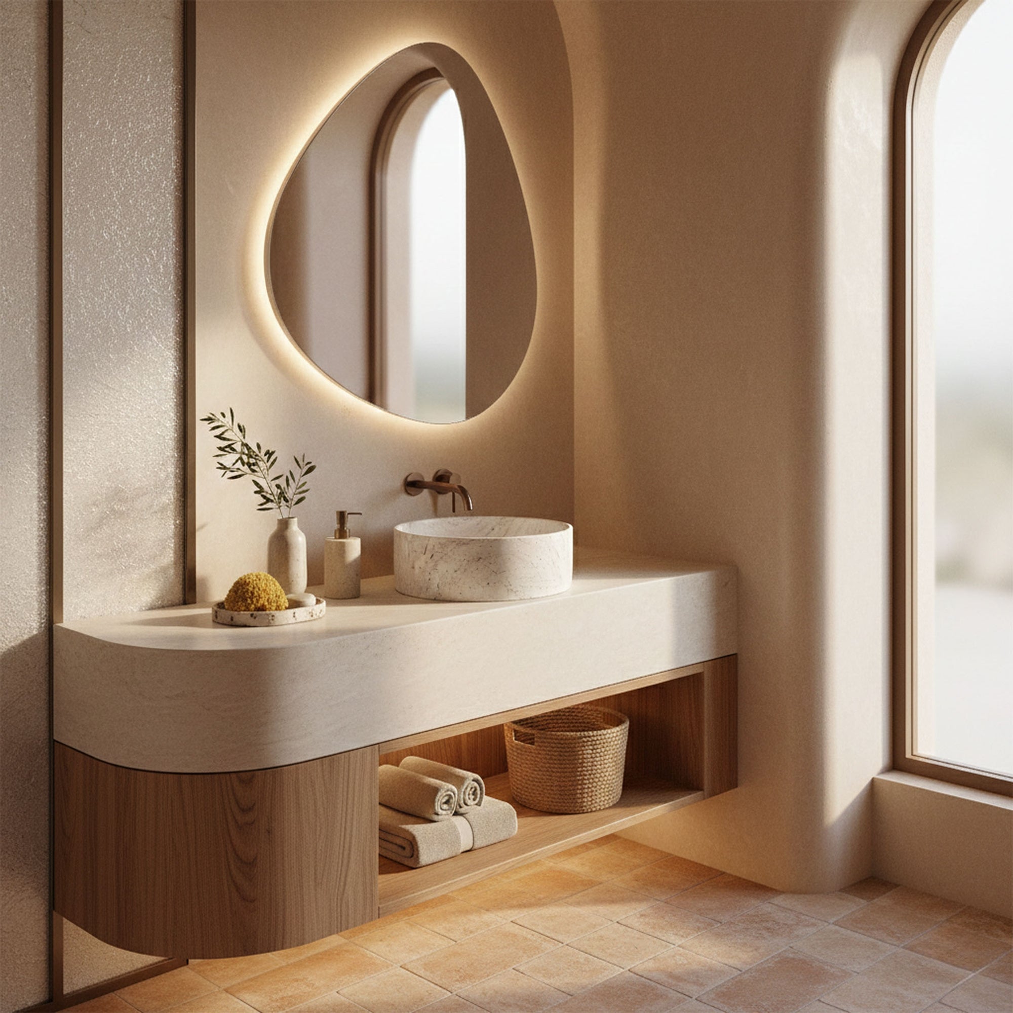 Umyvadlo na desku Rea Destiny  3