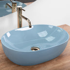 Umyvadlo na desku REA LISA L.BLUE SHINY  6
