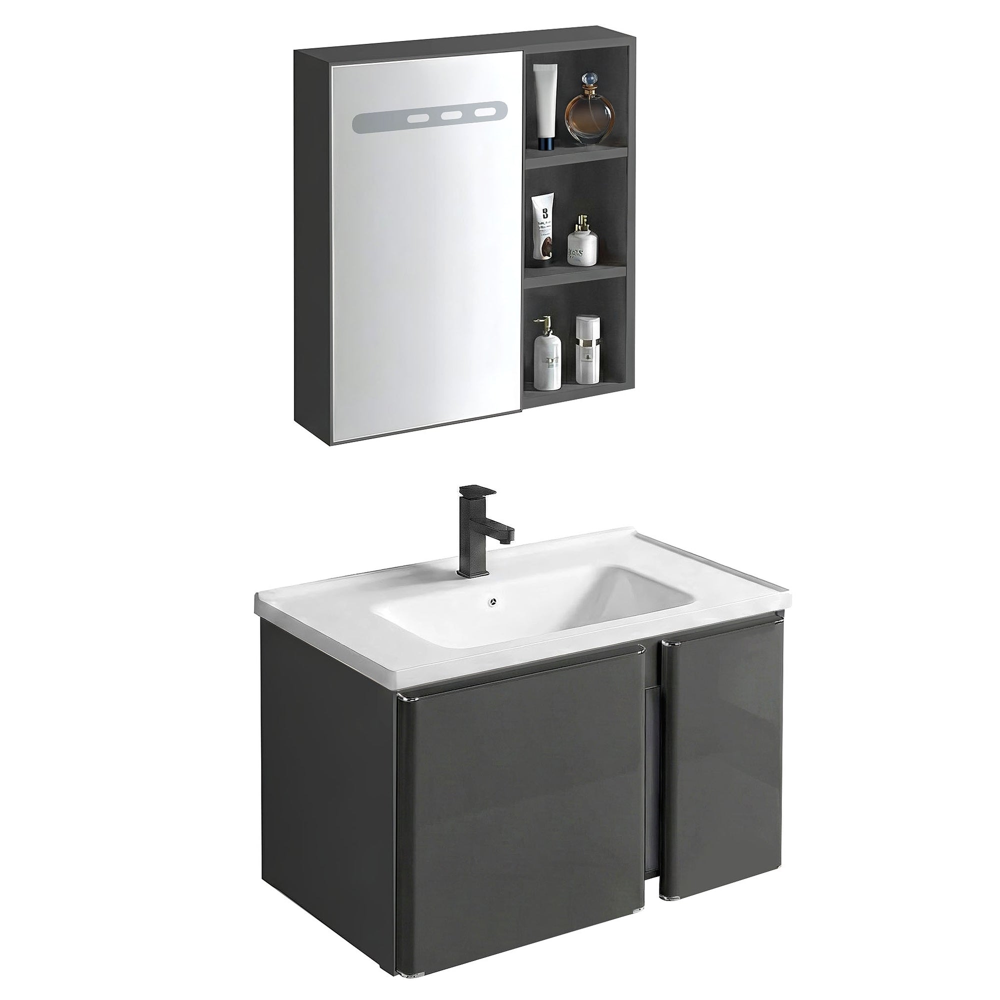 Sada koupelnového nábytku s umyvadlem Tula 60cm Grey  5
