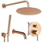 Podomítková koupelnová sada REA LUNGO Copper Brush + BOX  1