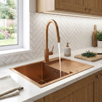 Ocelový dřez Paul BRUSH COPPER bez kuchyňské baterie 5