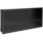 bathroom shelf 30x60 black matt  1