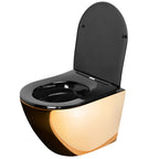 Závěsná WC mísa REA Carlo Mini Flat Gold/Black  3