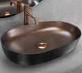 Keramické umyvadlo na desku CLEO 61 Copper Bush / Black  1