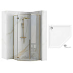 Sprchový kout REA DIAMOND 90x90 - zlatá Bez sprchové vaničky 8