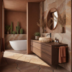 Umyvadlo na desku Mika Light Terracotta  7