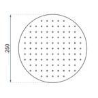 Dešťová sprcha Rea Gold Brush 25cm  5