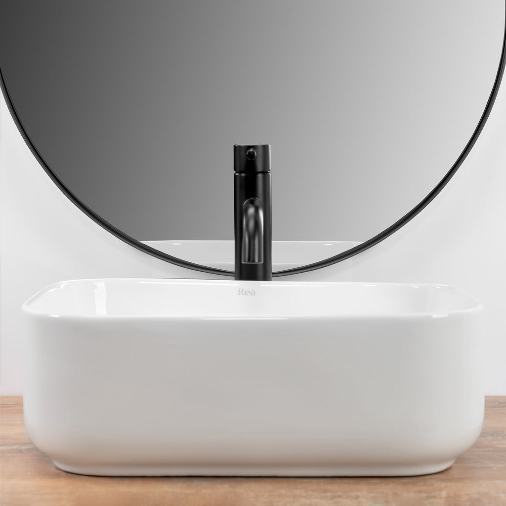 Umyvadlo na desku Rea Demi Mini White  5