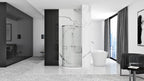 Sprchová kabina REA Look Chrome 80x80 + Sprchová vanička Look White S bílou sprchovou vaničkou Look 4