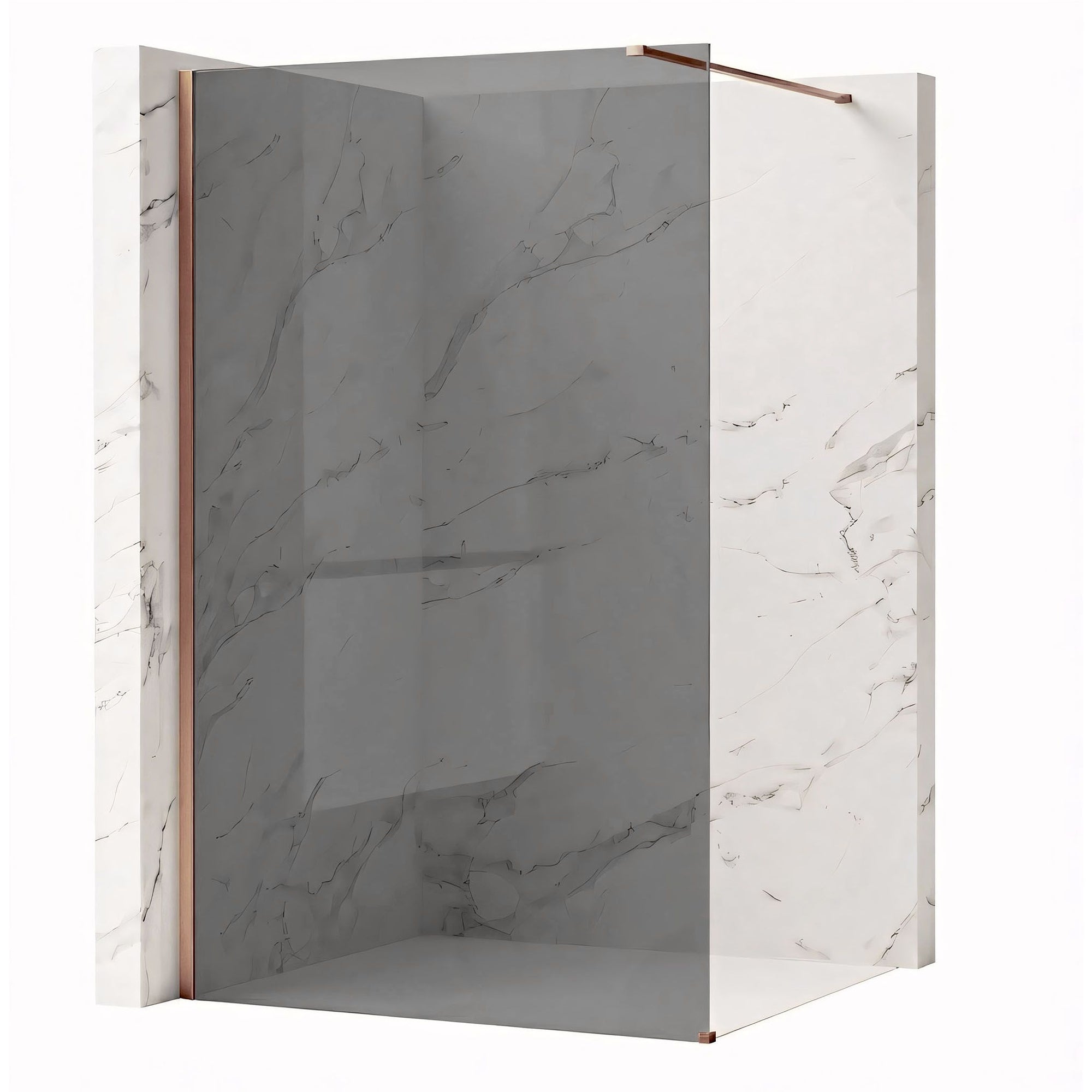 Sprchová zástěna Rea Flexi Grey / Brush Copper 90  1