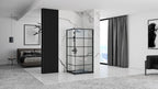 Sprchový kout REA CONCEPT 80x100 - černý Se sprchovou vaničkou Savoy black 2