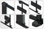 Sprchový kout Fargo - matná černá 100x80 Se sprchovou vaničkou Savoy black 4