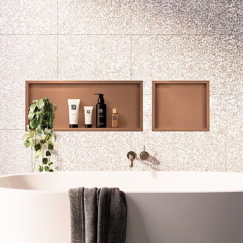 bathroom shelf 30x60 brush copper  2