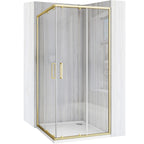Sprchový kout REA City 80x80 Gold Brush Se sprchovou vaničkou Savoy black 2
