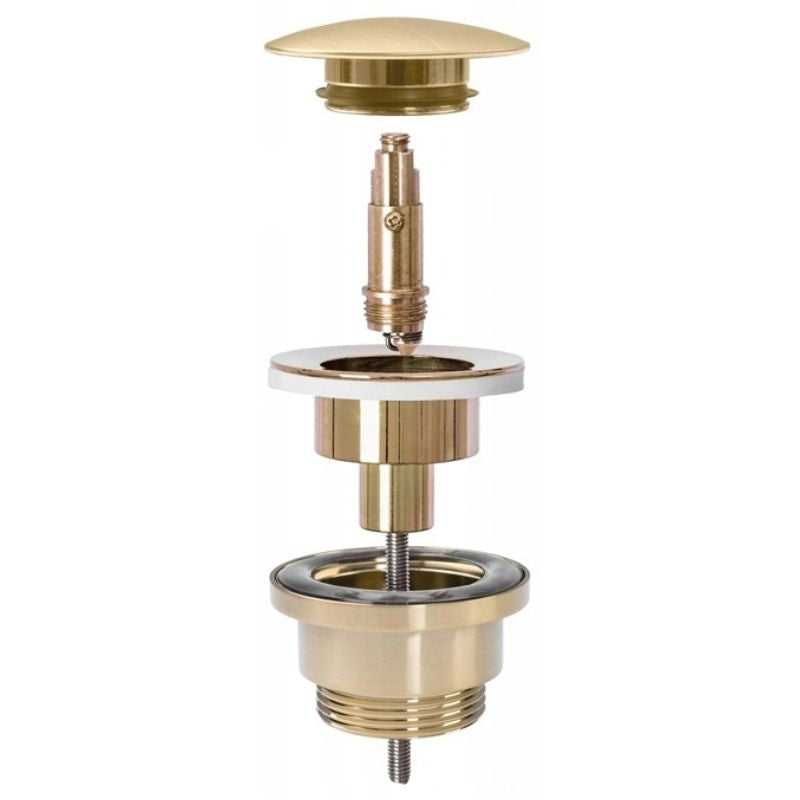 Univerzální umyvadlová výpusť REA Click-clack - broušené Antique  2