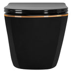 Závěsná WC mísa Rea Carlo Mini Tornado Black Gold Egde  3