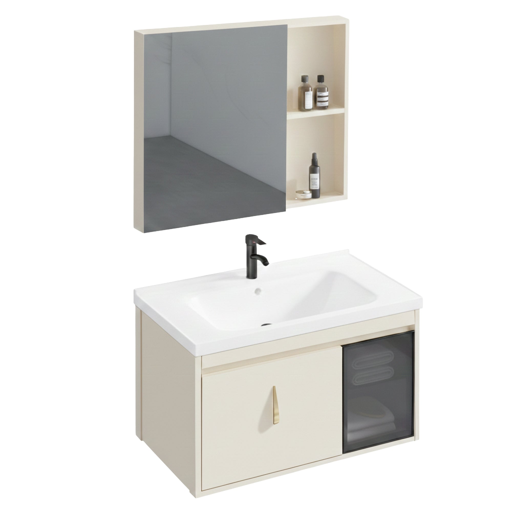 Sada koupelnového nábytku s umyvadlem Paris 60cm Beige  6