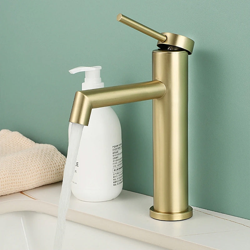 Umyvadlová baterie REA Foss GOLD BRUSH nízká  8