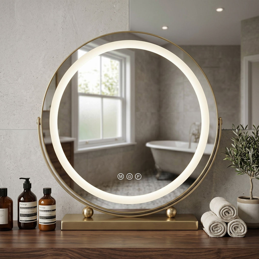 Zrcadlo LED MAKE-UP L.Gold 40 cm  6