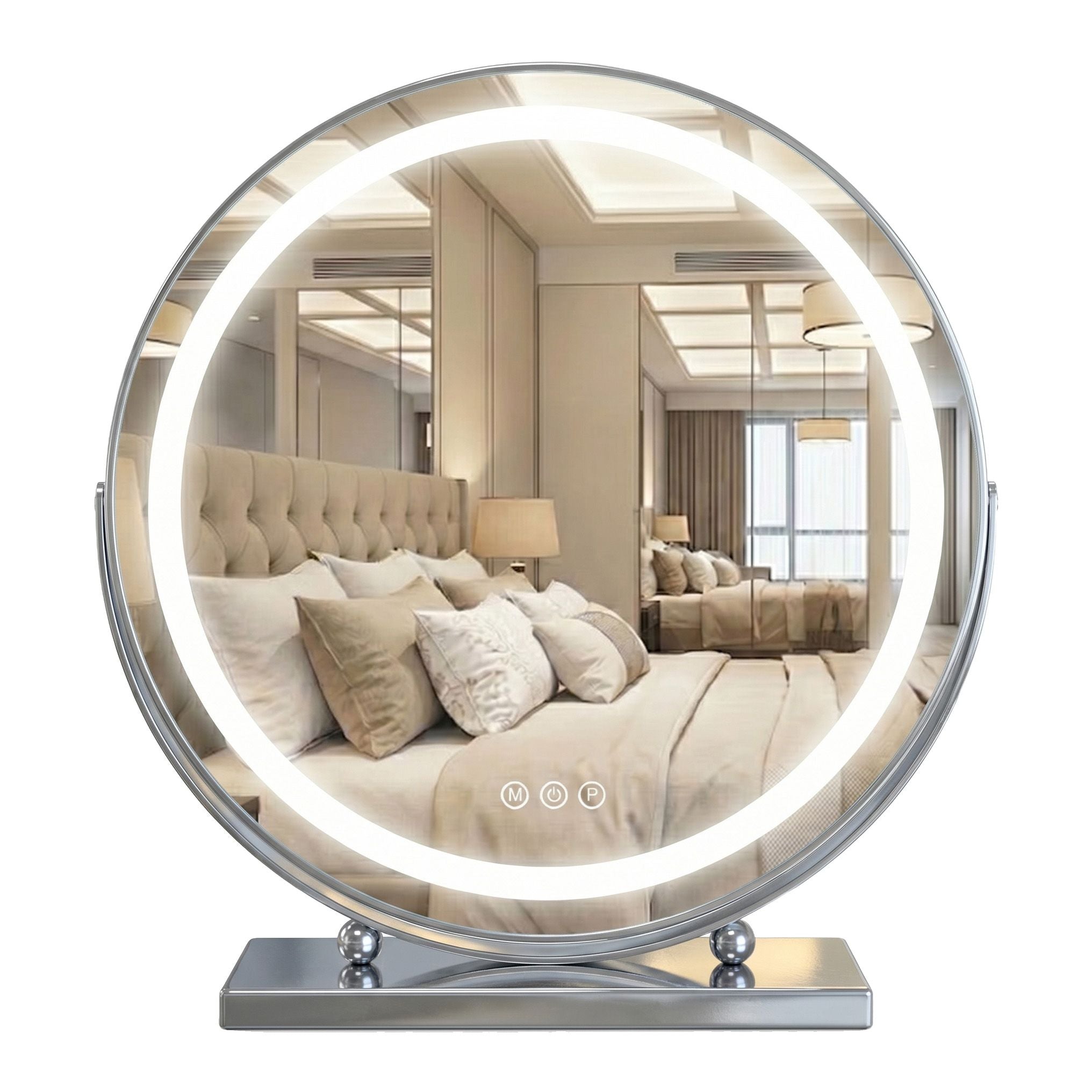 Zrcadlo LED MAKE-UP Chrome 50 cm  1