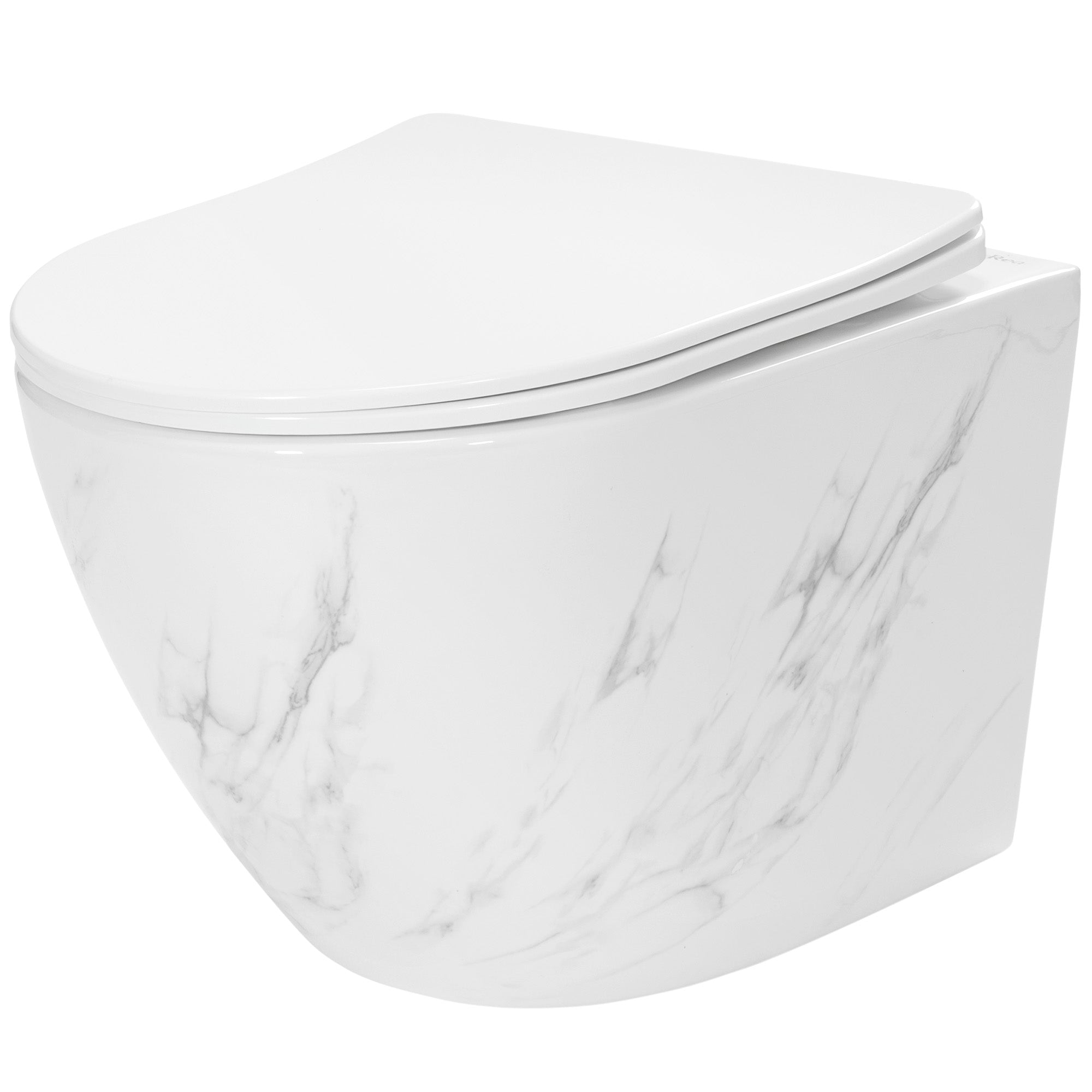 WC mísa bez splachovacího okruhu Rea Carlos Nature Marble  1
