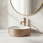 Umyvadlo na desku Rea Sami Brush Rose Gold  6
