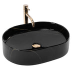 Umyvadlo na desku REA Nadia 50 Black Stone  1