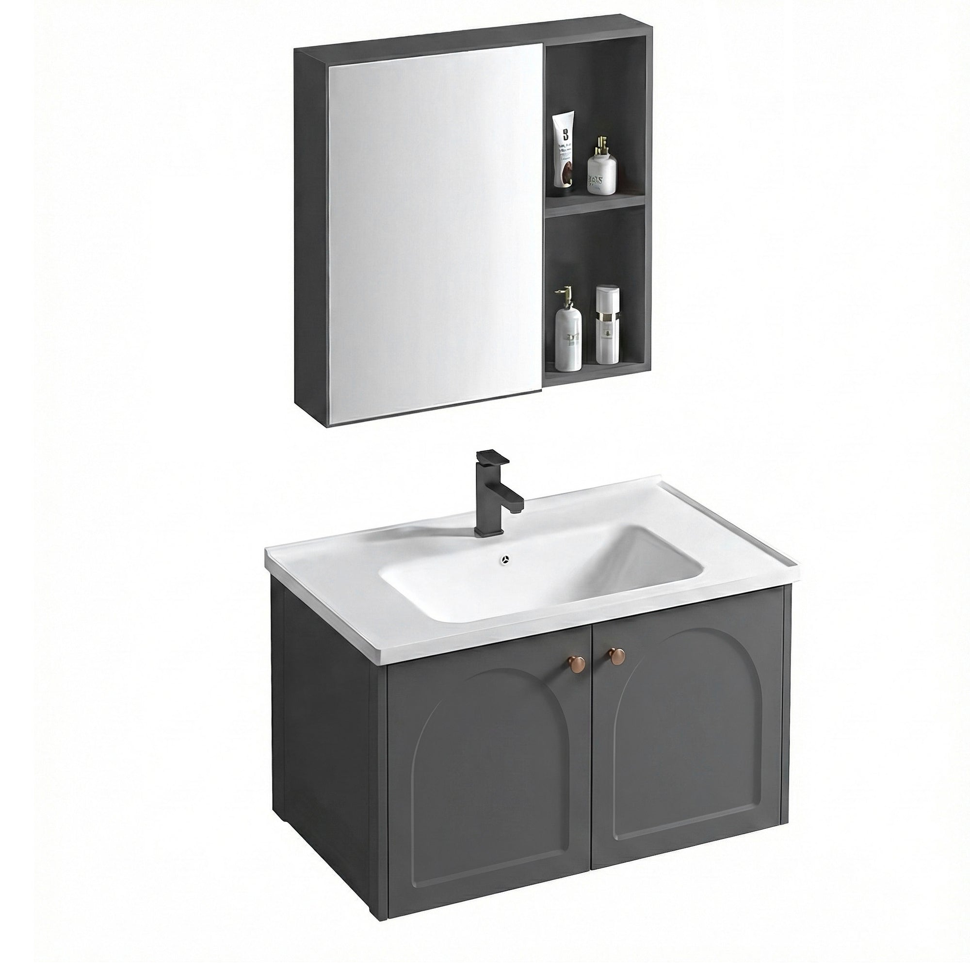 Sada koupelnového nábytku s umyvadlem Denver 60cm Grey  2