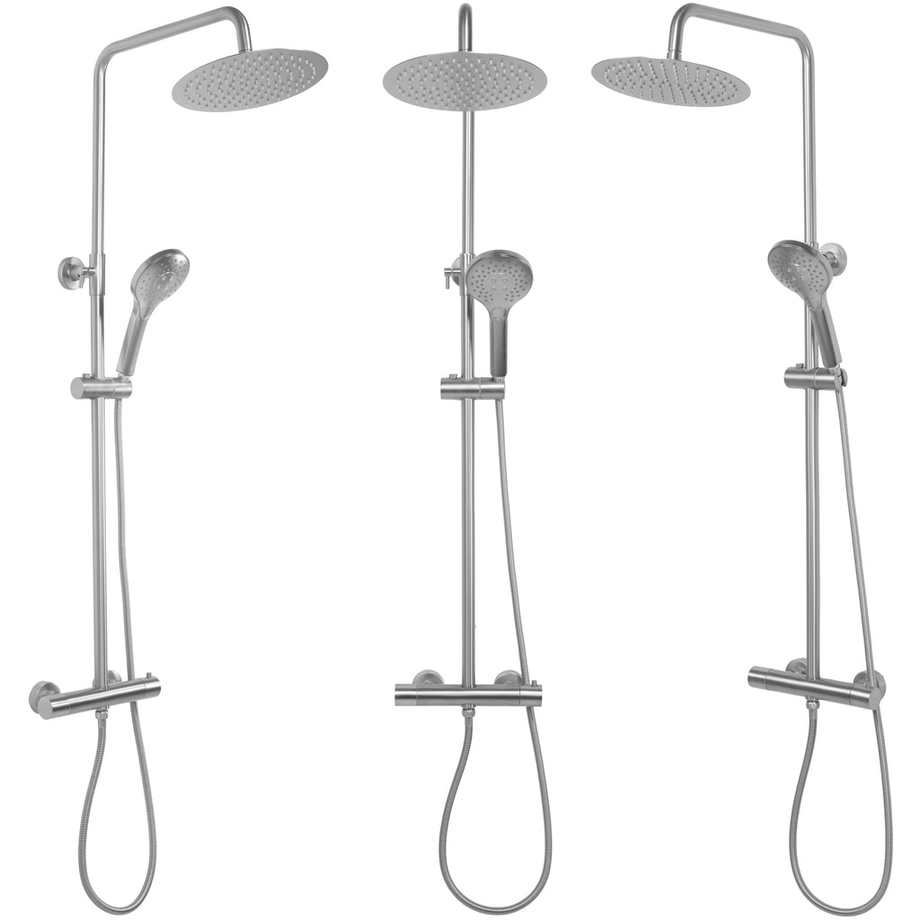 Sprchový set s termostatem REA VINCENT NICKEL BRUSH INOX  7