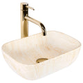 Umyvadlo na desku REA BELINDA MINI TRAVERTINE MATT  1
