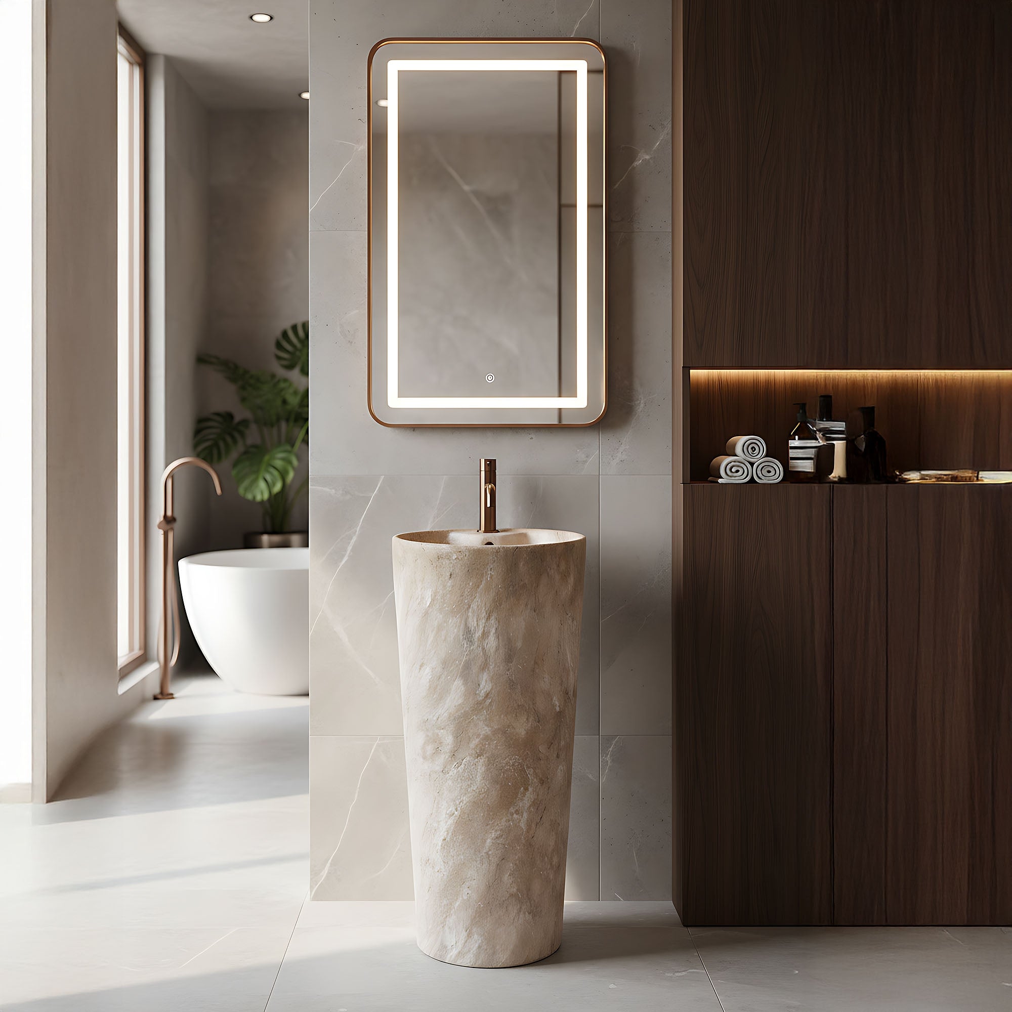 Volně stojící umyvadlo REA Blanka Savana Matt  5