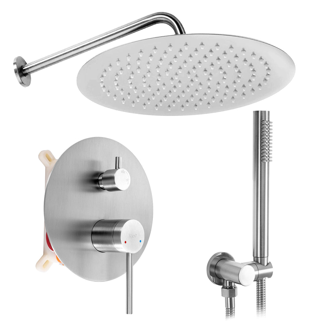 Podomítková sprchová sada Rea Foss Clif Nickel Brush + BOX  1