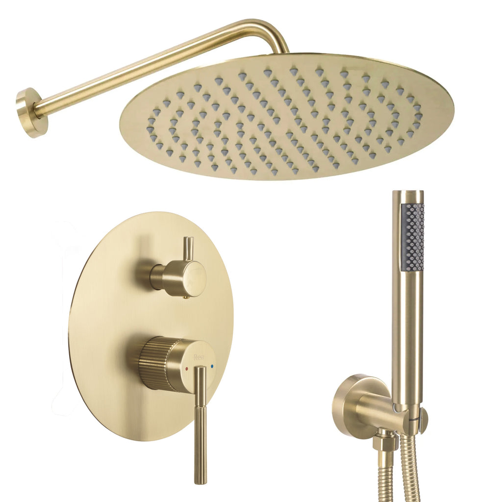 Podomítková sprchová sada Rea Argon Gold Brush  + BOX  1