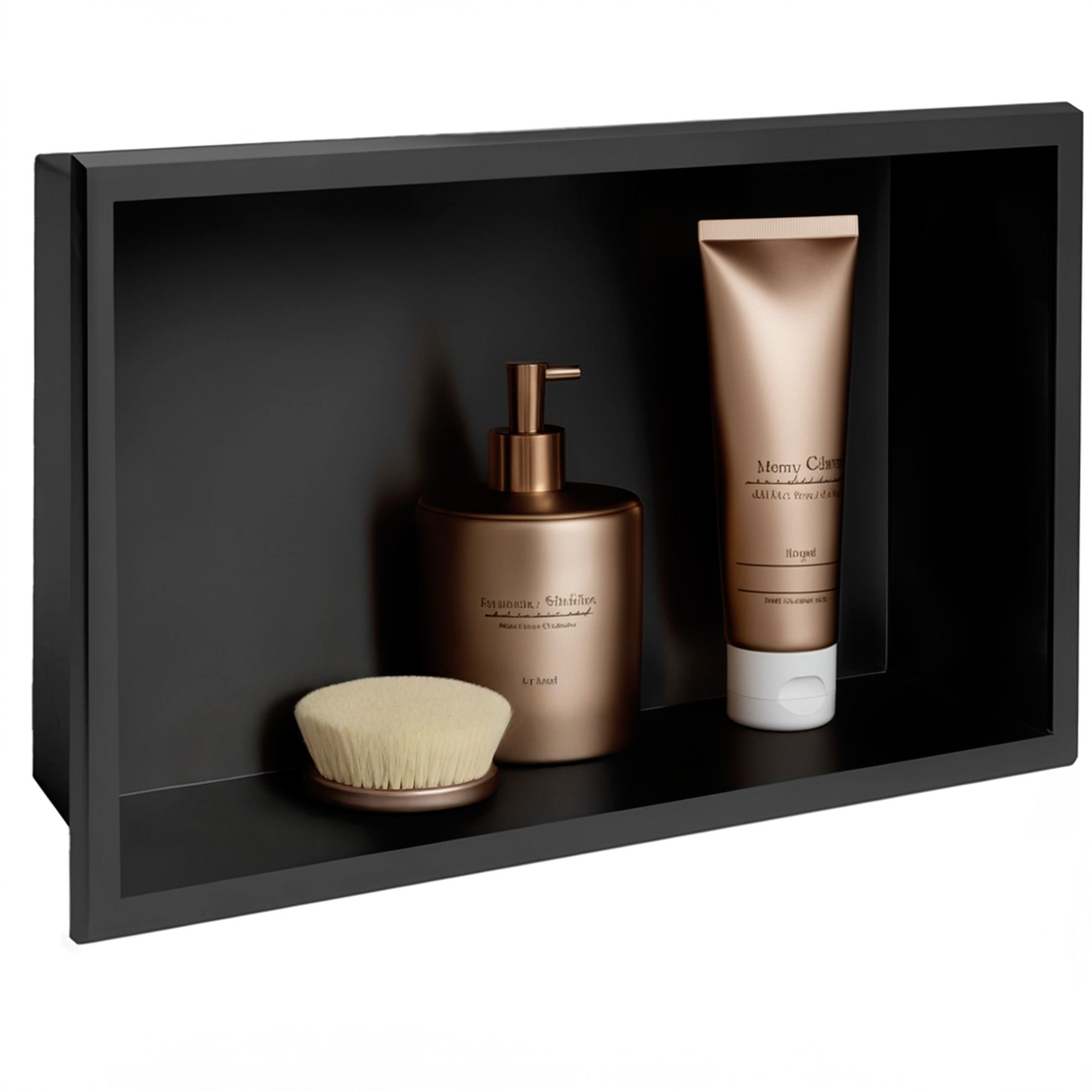 bathroom shelf 30x45 matte black  5