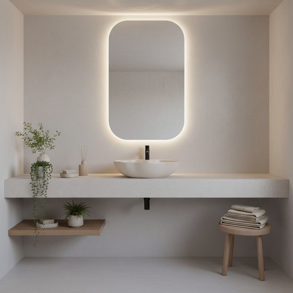 Umyvadlo na desku REA Pearl Warm  6