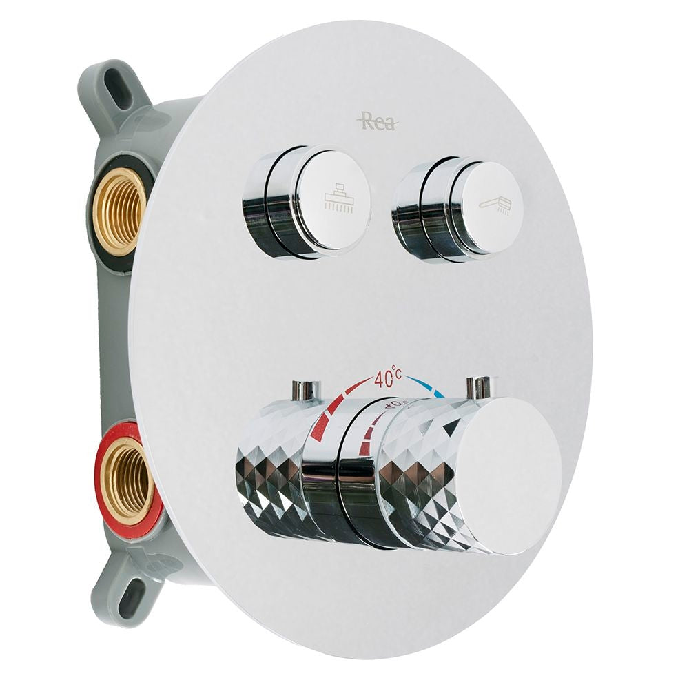 Podomítková sprchová sada Rea Lungo Diamond Chrom + BOX  4