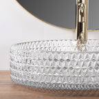 Umyvadlo na desku Rea Cristal Transparent 39  4